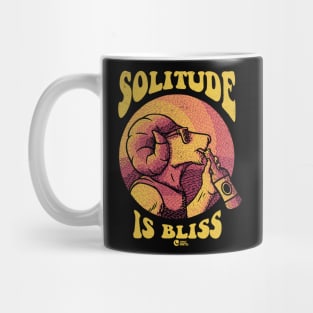 Solitude Is Bliss Blk Mug
